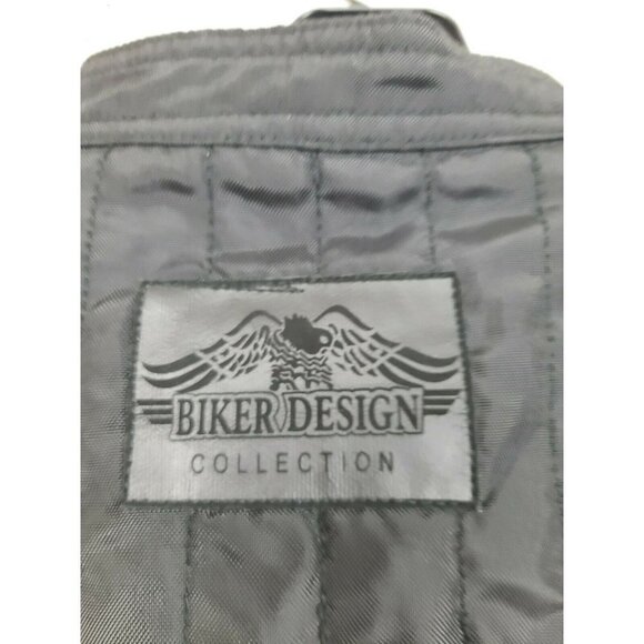 Vintage Biker Design Collection Womens Black Daytona 2006 Moto Jacket Large - Picture 6 of 8